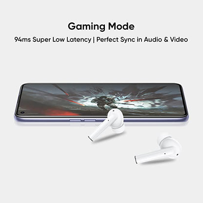 realme Buds Air Pro Active Noise Cancellation Enabled Bluetooth Headset (White)