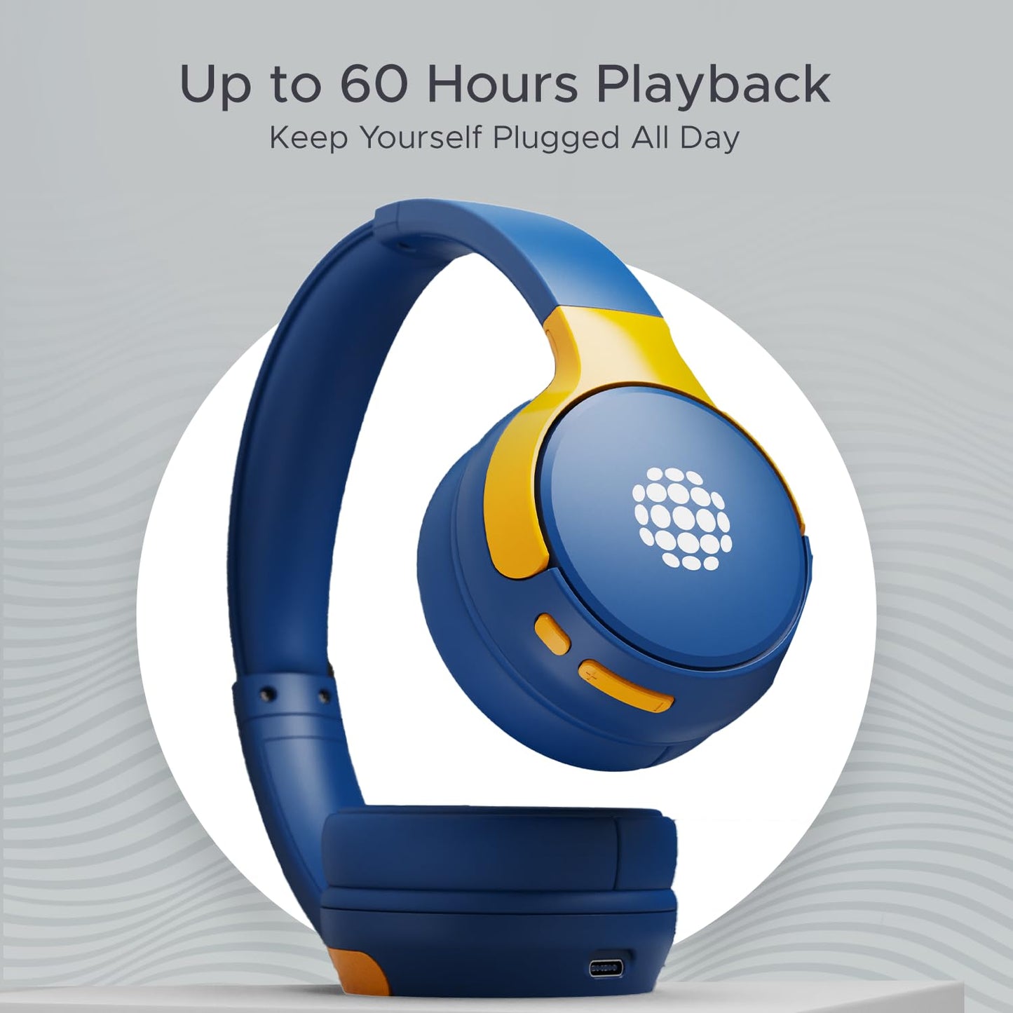 Boat Rockerz 650 Sunburn in Ear Headphone (Jazzy Blue)