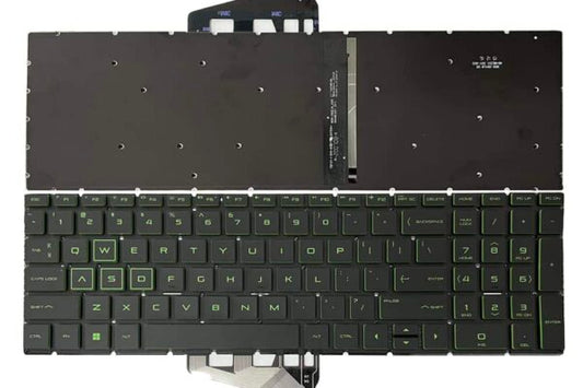Laptop Keyboard For HP Pavilion Gaming 15-EC, 15-DK Backlight With Green Keys