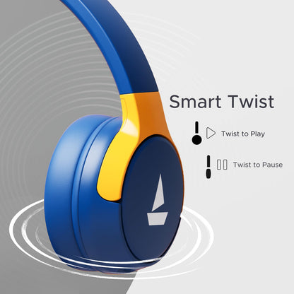 Boat Rockerz 650 Sunburn in Ear Headphone (Jazzy Blue)