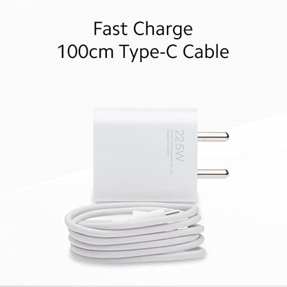Mi 22.5W Fast Charging USB Type-C Charger Combo | Includes Adapter and USB-C Cable | Compatible with Mobile Phones and Power Banks | White