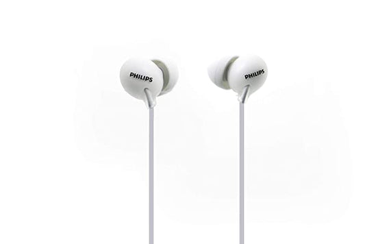 Philips SHE2405WT/00 Upbeat Wired in Ear Earphone with Mic (White)