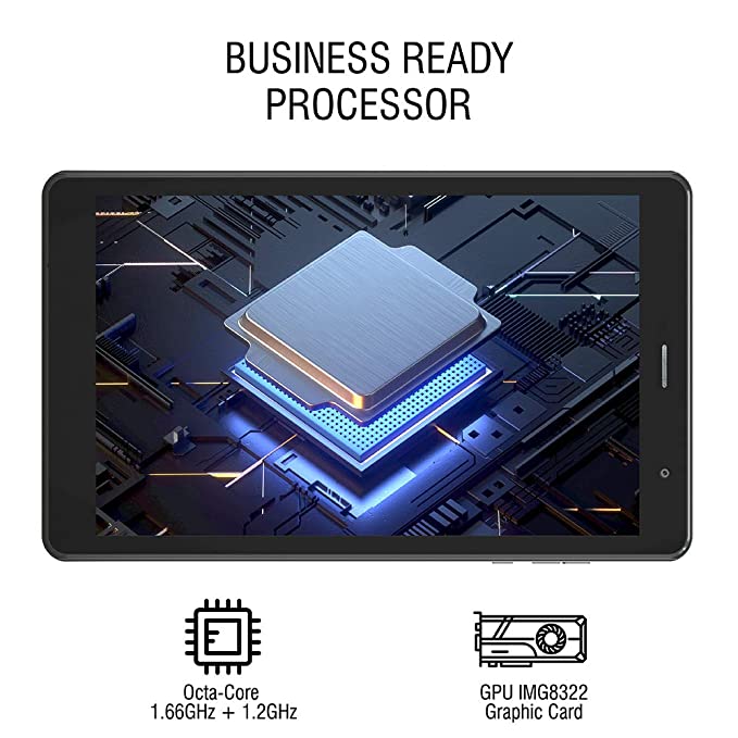 iBall iTAB BizniZ Mini Tablet 20.32 cm (8 inch), 32GB, Wi-Fi + 4G LTE + Voice Calling (Coal Black)