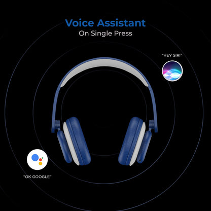 boAt Rockerz 450 Captain America Edition On-Ear Headphones with 15 Hours Battery,Padded Ear Cushions, Easy Access Controls and Voice Assistant ( Soldiers Blue )