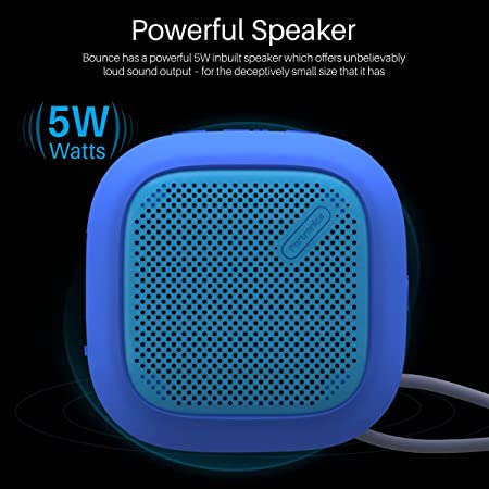 Portronics Bounce POR-952 Portable Bluetooth Speaker with FM (Blue)