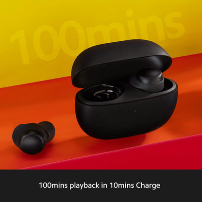 Redmi Buds 3 Lite, True Wireless in Ear Earbuds with Mic, Bluetooth 5.2,IP54 Splash Resistant, Ultra-Light,Fast Charging & Up to 18 Hours Playback, New Lock-in Design, Quick Touch Response (Black)