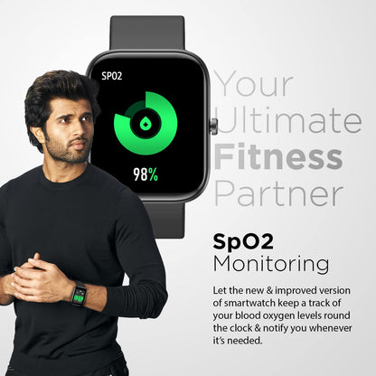 Fire-Boltt Dazzle BSW037 Smartwatch Borderless (Black)