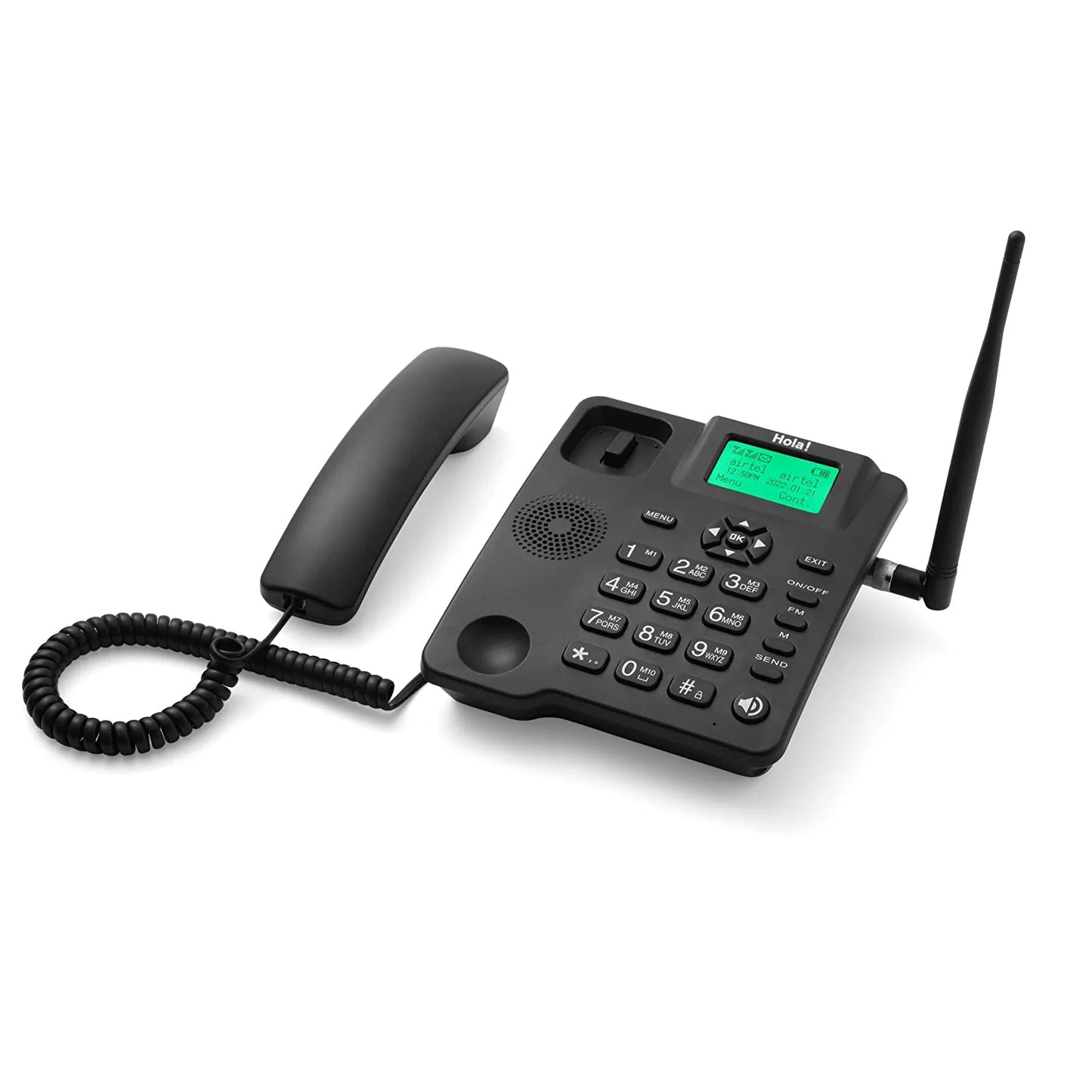 Hola! F100 Fixed landline Phone Wireless Crystal Clear Conference Call Quality