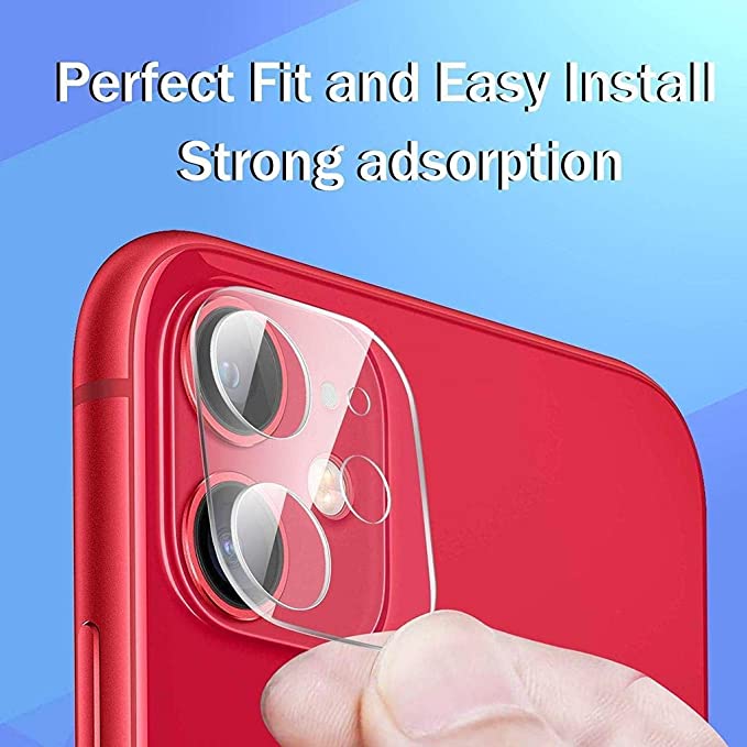 Champion Back Camera Lens Protector Compatible for iPhone 11 with Slim 9H Hard 2.5D and Easy Installation kit (Transparent)