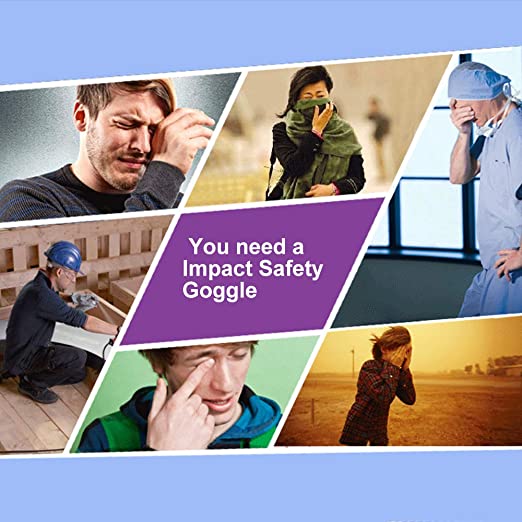 Ochila Polycarbonate Safety Goggles, Light Weight, Chemical Resistant, Anti-Fogging Premium Quality Goggles