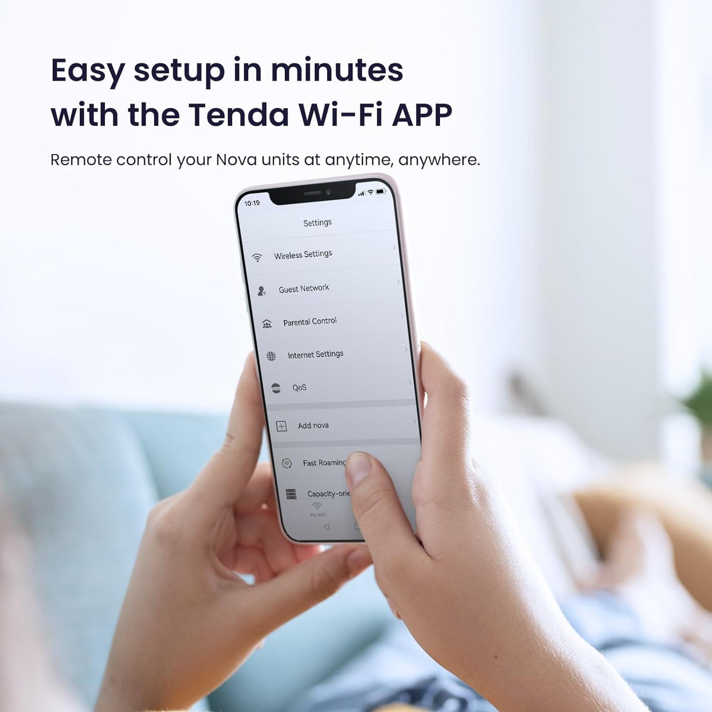 Tenda MW3 Whole Home Mesh WiFi System ,AC1200 Dual-Band, 3500 sq.ft Coverage, App Control for Seamless Home Internet (White, Set of 3)