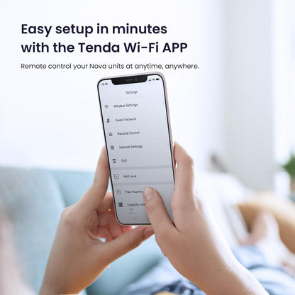 Tenda MW3 Whole Home Mesh WiFi System ,AC1200 Dual-Band, 3500 sq.ft Coverage, App Control for Seamless Home Internet (White, Set of 3)