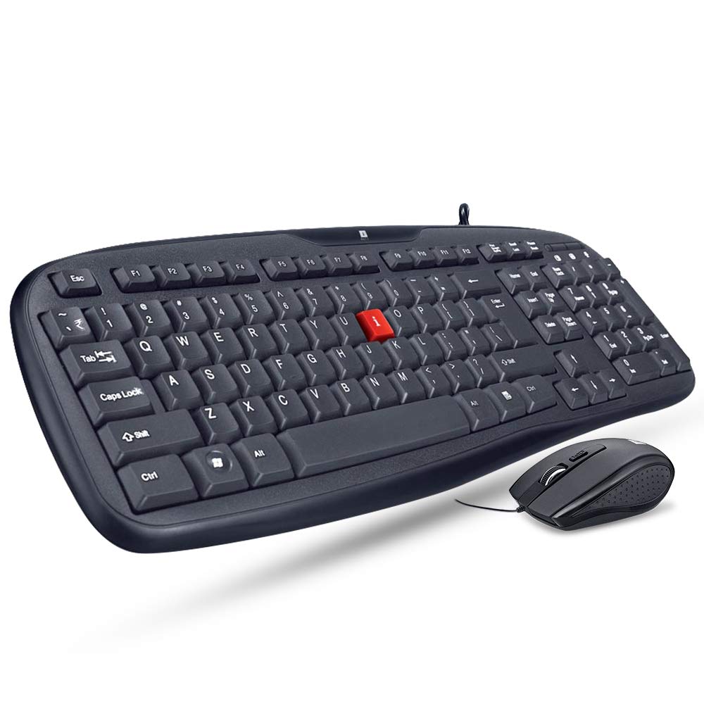 iBall Wintop Soft Key Keyboard and Mouse Combo with Water Resistant Design