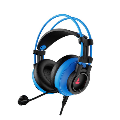 boAt Immortal IM-200 7.1 Channel Wired Over Ear USB Gaming Headphone with RGB Breathing LEDs & 50mm Drivers with mic (Furious Blue)