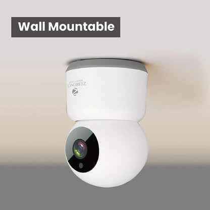 Zebronics Zeb Smart Cam 101 Smart WiFi PTZ Indoor Camera (1080p), Remote Monitoring, Plug & Play, Night Vision (White)