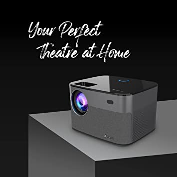 Portronics Beem 300 Wi-Fi Multimedia LED Projector with 250 Lumens, Built-in Speaker, Screen Mirroring, 2.4Ghz Wi-Fi Connectivity (Black)