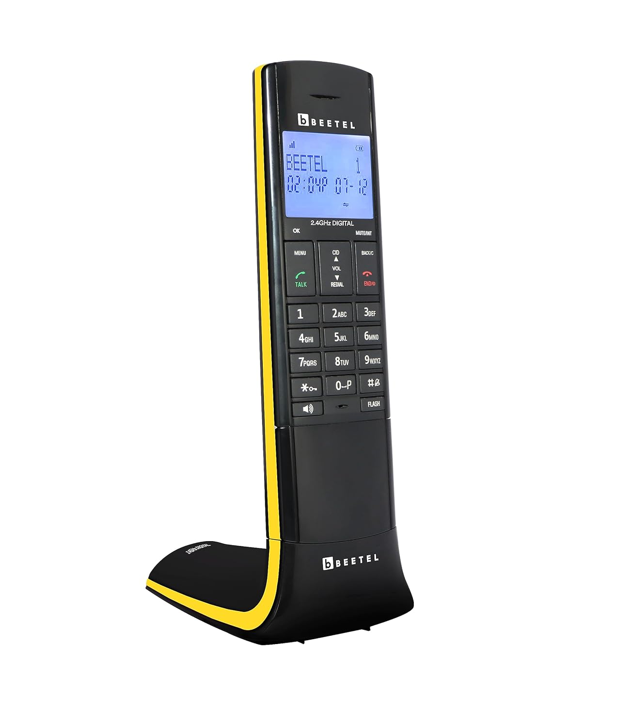 Beetel X95 Flagship Designer Cordless landline 2.4GHz,Dual Tone,2-Way Speaker Phone,Ringer & Volume Control,Auto Answer,Alarm