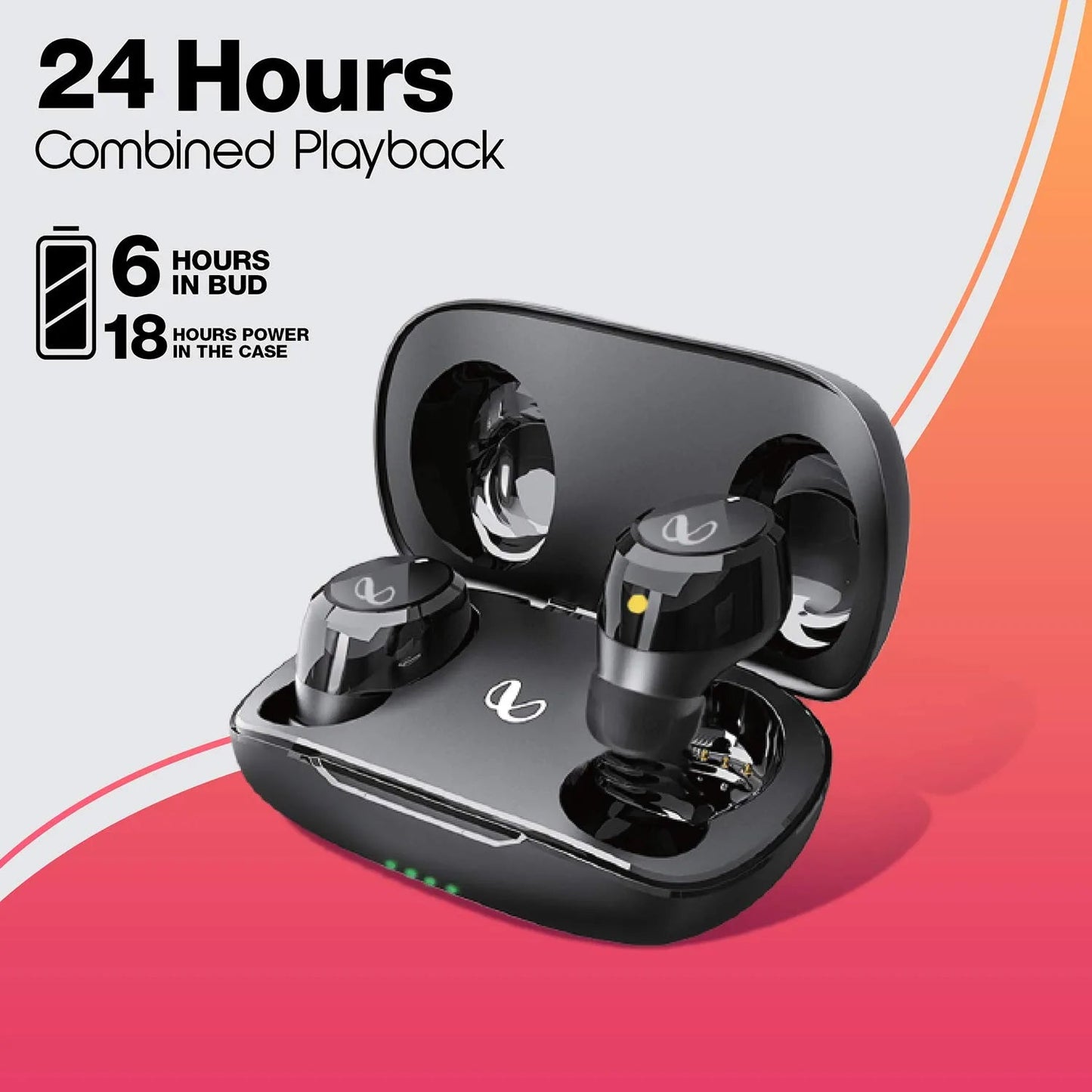 JBL Infinity Swing 350 Bluetooth Truly Wireless in Earbuds (Black)