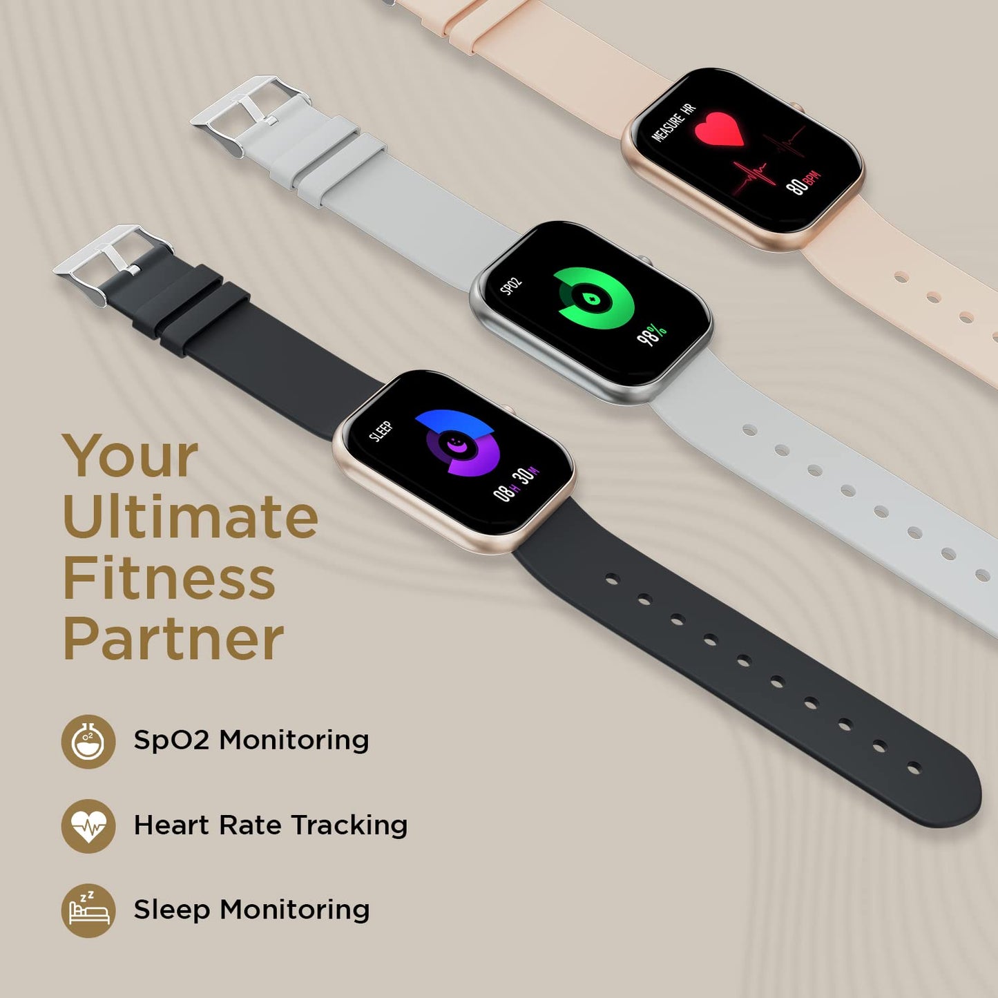 Fire-Boltt Dazzle Plus 1.81" Smartwatch Full Touch Display (Swimming) with IP68 Rating, Sp02 Tracking