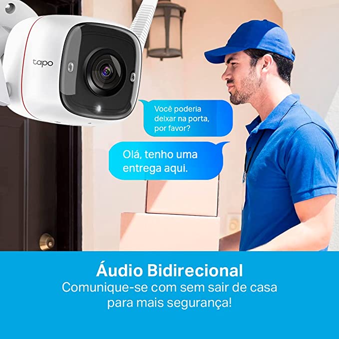 TP-Link Tapo C320WS Outdoor Security Wi-Fi Smart Camera 4MP 2K QHD High Definition Night Vision