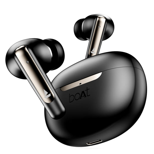 boAt Airdopes 141 ANC TWS Earbuds - 32 DB Active Noise Cancellation, 42 Hours Playback, 50ms Low Latency Beast Mode - Gunmetal Black