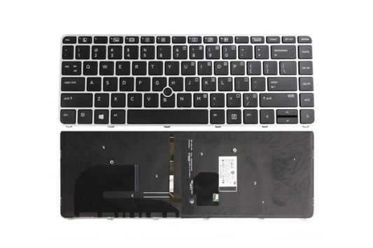 Laptop Keyboard for Hp 840 G3 Laptops With Backlight Mouse.