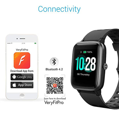 Portronics Kronos Smart Watch Fitness Tracker Touch Color Screen Heart Rate Monitor