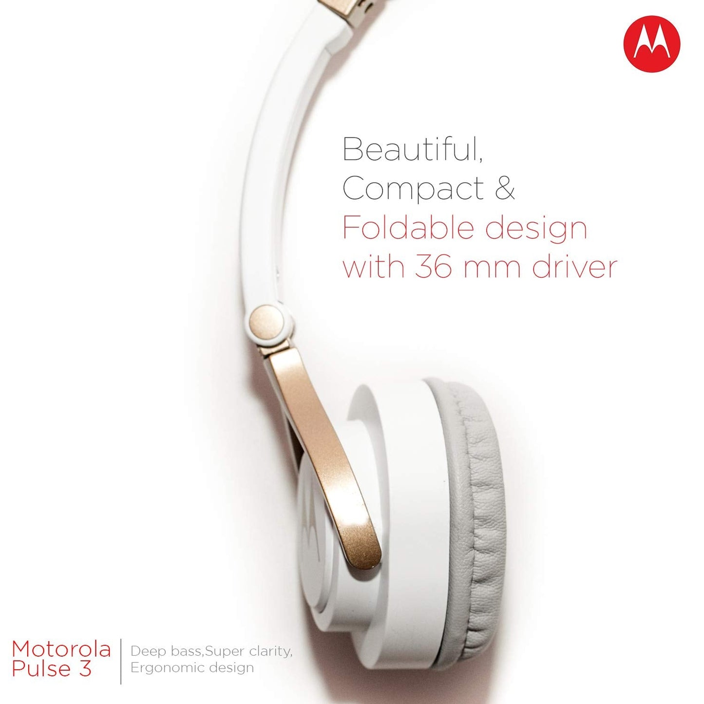 Motorola Pulse 3 Headphone (White)