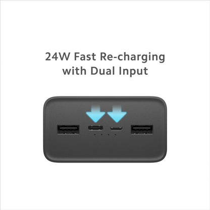 Mi 30000 mAh Power Bank Booster Pro (18 W, Fast Charging, Power Delivery 3.0) (Black, Lithium Polymer)