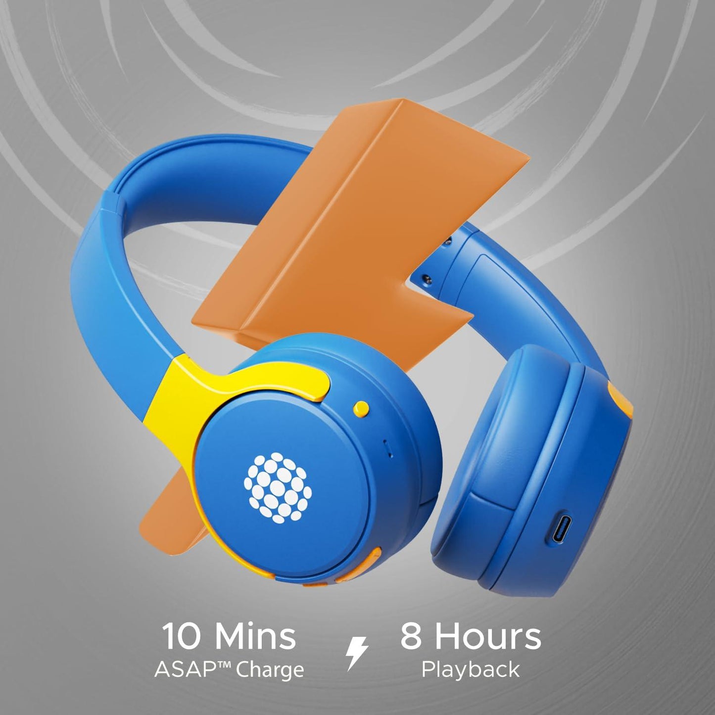 Boat Rockerz 650 Sunburn in Ear Headphone (Jazzy Blue)