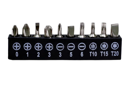 Magnetic Screwdriver Multitool with 10 Bit Sizes Torx Slotted Cross Triwing Tips