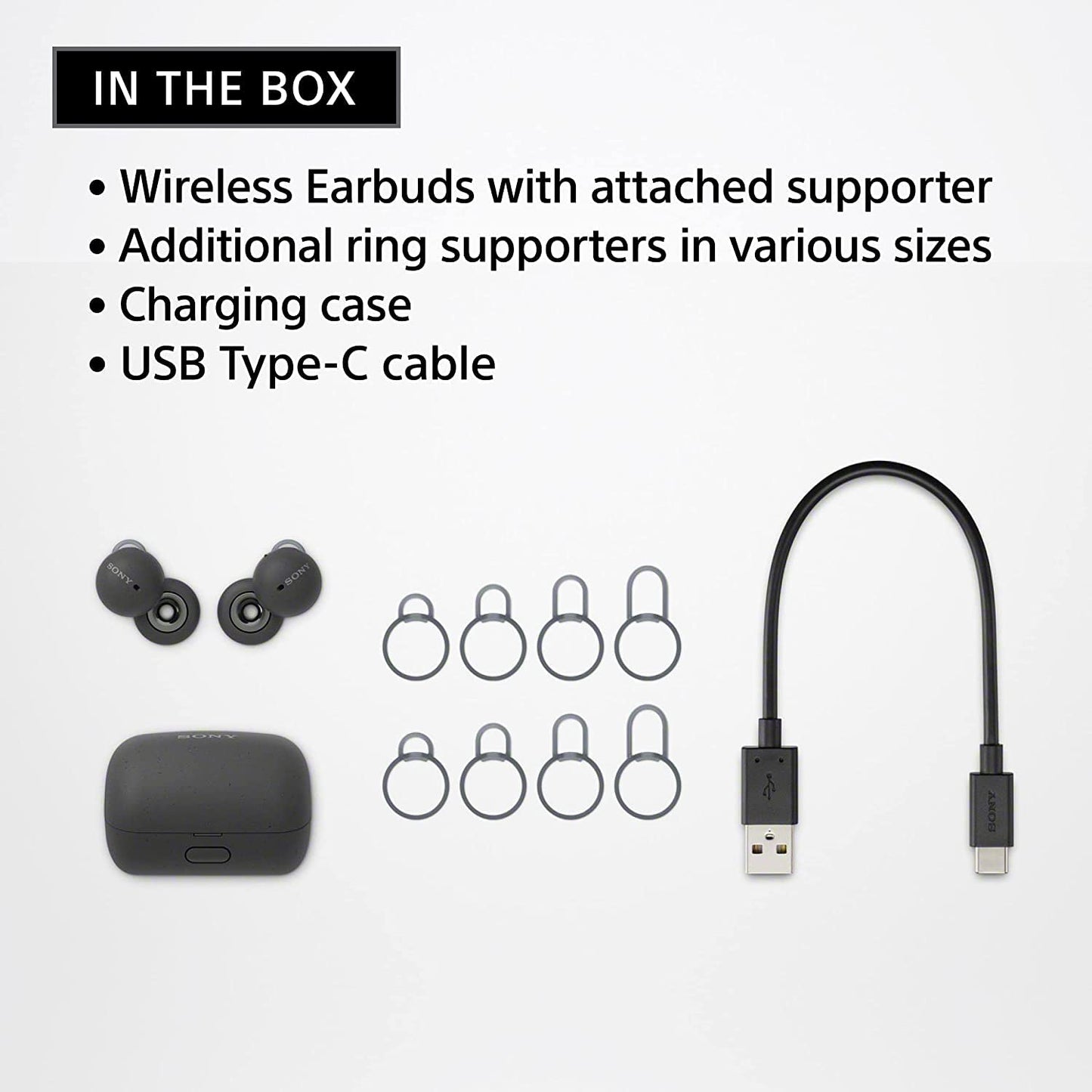 Sony LinkBuds WF-L900 Truly Wireless Bluetooth in Ear Earbuds, Open-Ring Design, Ambient Sound, 17.5 Hrs Battery ,Alexa Built-in (white)