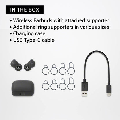 Sony LinkBuds WF-L900 Truly Wireless Bluetooth in Ear Earbuds, Open-Ring Design, Ambient Sound, 17.5 Hrs Battery ,Alexa Built-in (white)