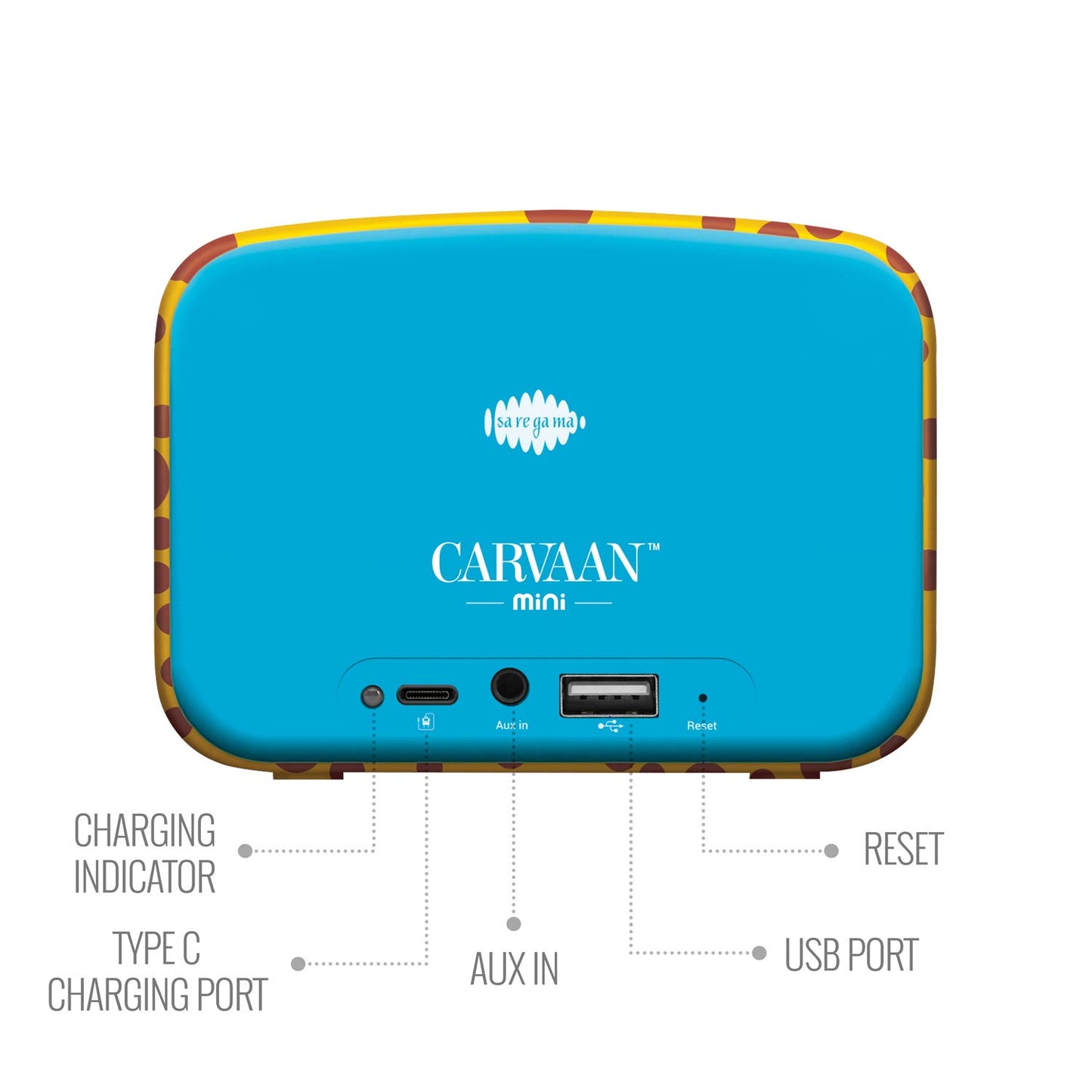 Saregama Carvaan Mini Kids - Pre-Loaded with Stories, Rhymes, Learnings, Mantras with Bluetooth/USB/Aux in-Out