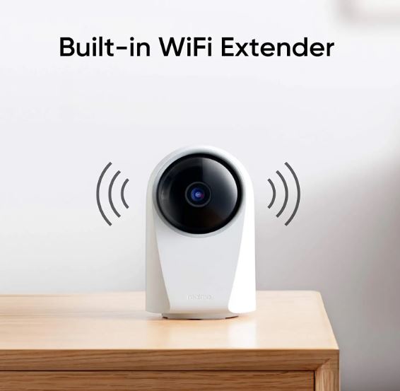 realme 360 Deg 1080p Full HD WiFi Smart Security Camera (White)