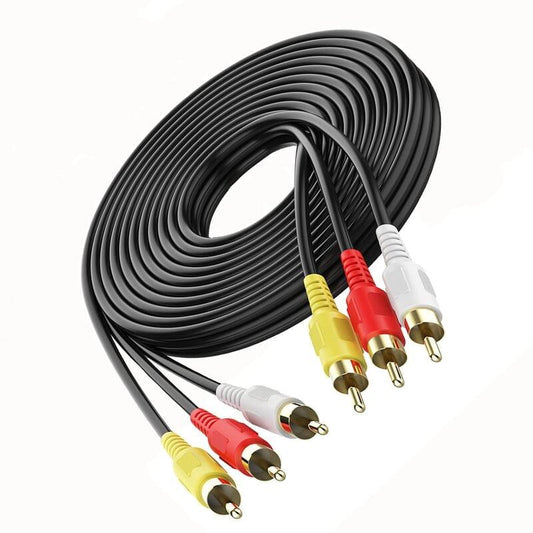 RCA Cable 3RCA Male to 3RCA Male Stereo Audio Video Cable - 1.5 Meter