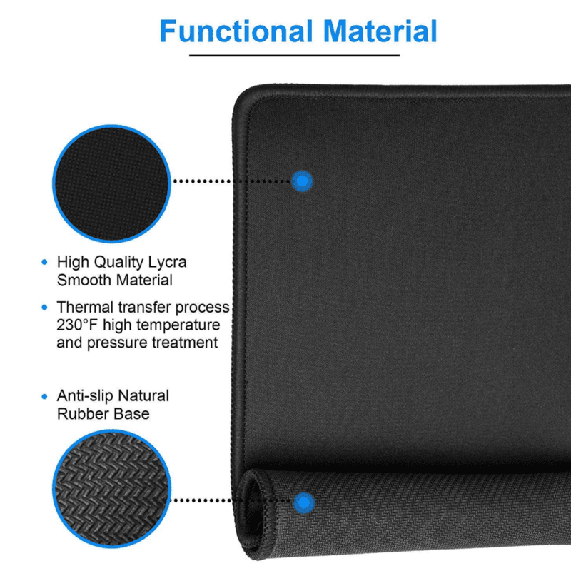 Gaming Mouse Pad (AD-02) With Silk Gliding Mouse Pad, Smooth ,Perfect for Laptop and PC - (29x21 CM)