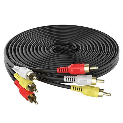 RCA Cable 3RCA Male to 3RCA Male Stereo Audio Video Cable - 1.5 Meter