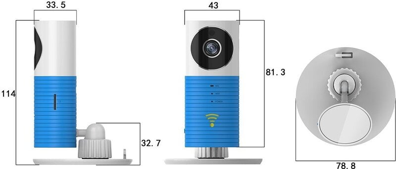 Cleverdog Dog- 1W Plug and Play Wi-Fi Security Camera