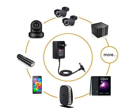 Power Adapter 5V 1A DC Supply SMPS Adapter For Set Top Box, CCTV System, Router, LED Light Strip, Other Electronics & IT Gadgets (Black)