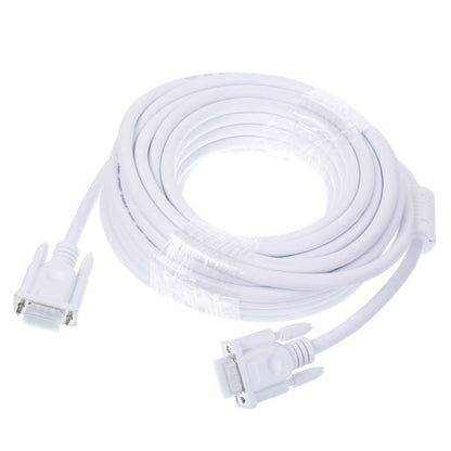 VGA TO VGA Cable Compatible with HDTV, LCD TV, LED TV, Computer Monitor and Laptop -10mtr (White)