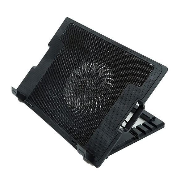 Laptop Cooling Pad AD-21, Single Fan Cooling Pad (Black)