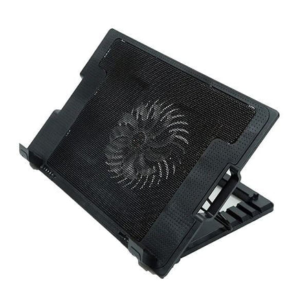 Laptop Cooling Pad AD-21, Single Fan Cooling Pad (Black)
