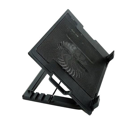 Laptop Cooling Pad AD-21, Single Fan Cooling Pad (Black)