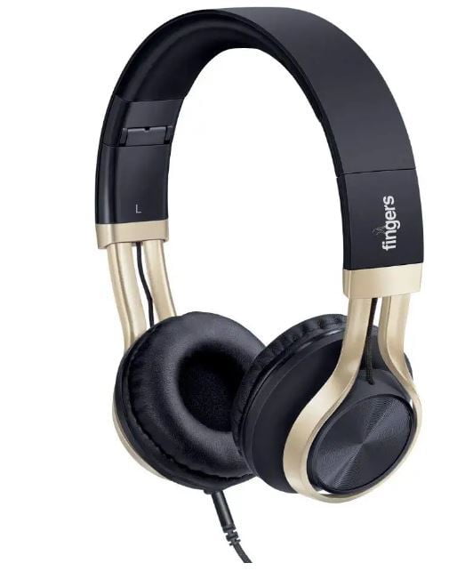 FINGERS Showstopper H5 Wired On Ear Headphone with Mic (Black)