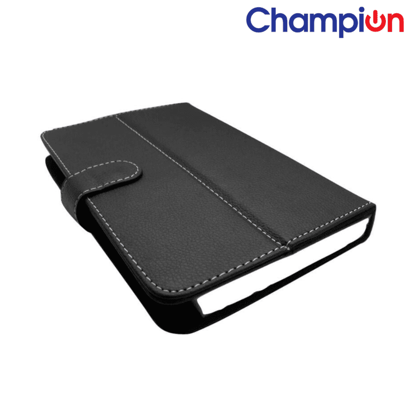 Champion 17.7cm (7inch )Micro USB Keyboard Tablet Case , Synthetic Leather Carry Cover for Samsung Tablet (Black)