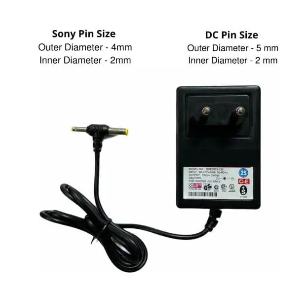 Power Adapter 12V 2A DC Supply For Set Top Box, CCTV System, Router, LED Light Strip, Other Electronics & IT Gadgets (Black)