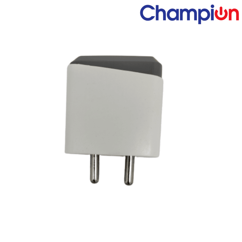 Champion 2.4 Amp 12.5W Charger Single USB Port Adapter (White)