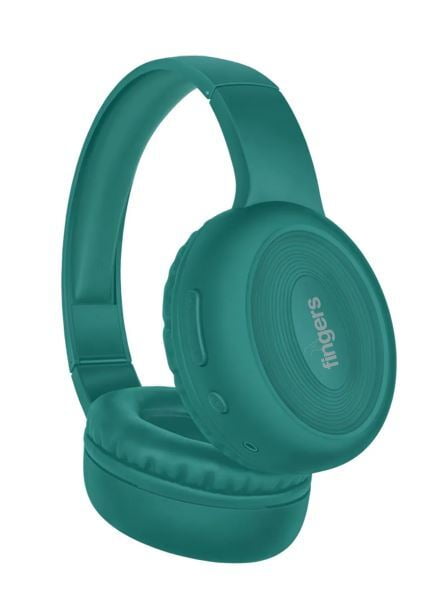 Fingers Rock-n-Roll Lounge Wireless Headset with Club-like Bass (Bluetooth, FM Radio, Aux - Teal)