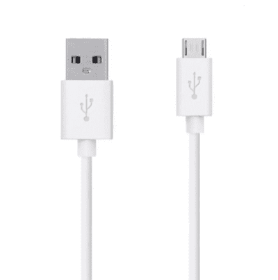 Micro USB Charging Cable 2.4A PVC 30 CM - Compatible with Power Bank ,Headphones ,Neckband and Other USB Devices
